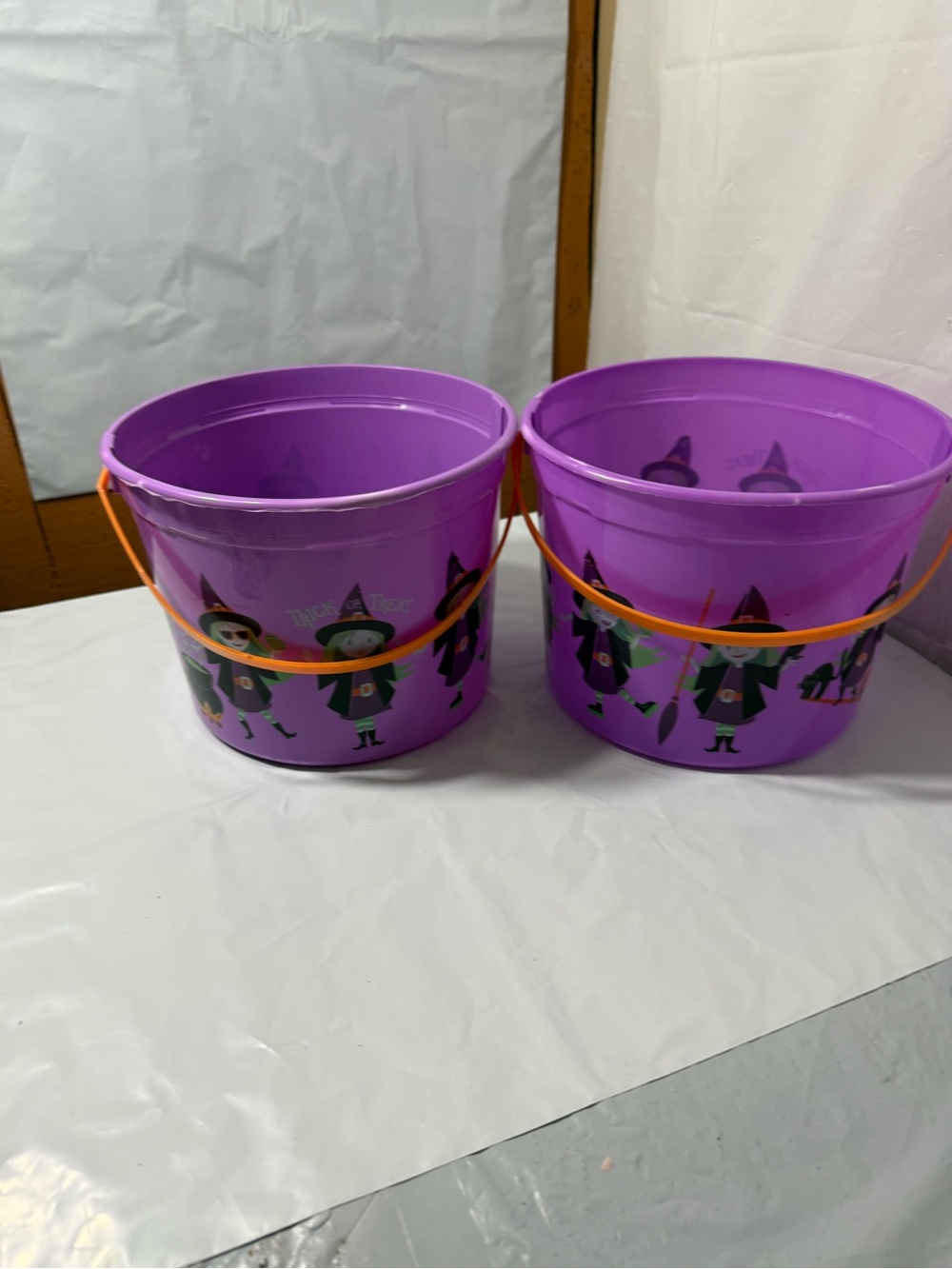 Halloween purple buckets bundle of 2